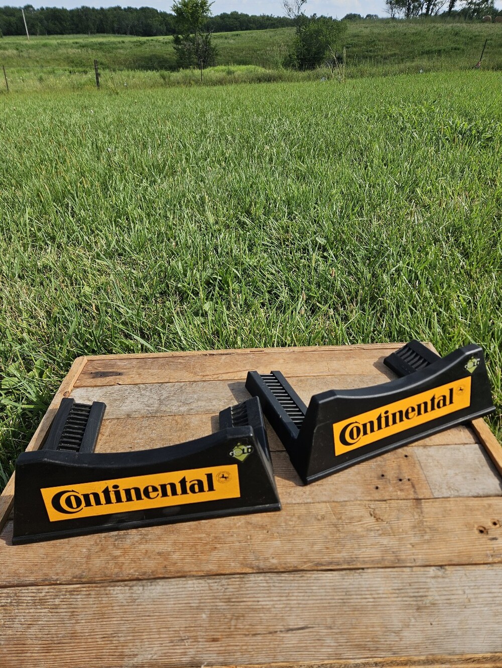Continental Tire Store Display Stand Plastic Advertisement Sign 2-pc Rack